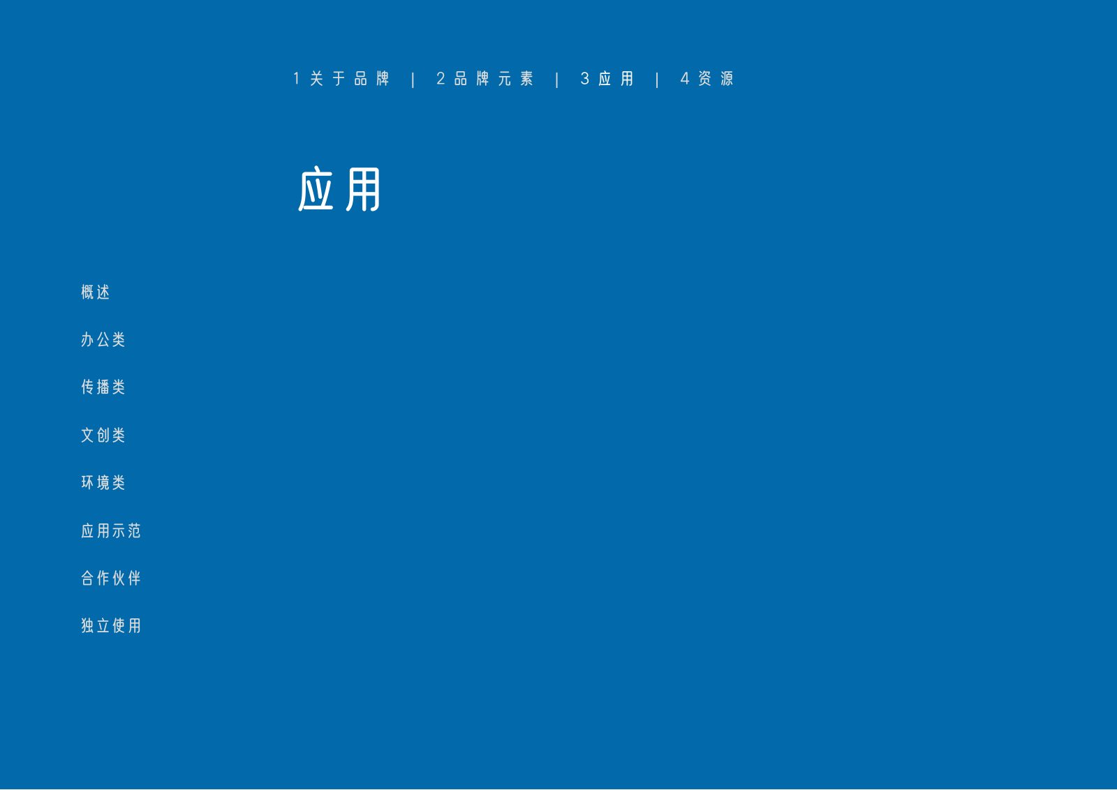 品牌应用与成果展示代表页面