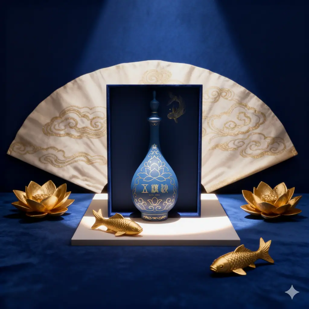 荷韵琼酿酒瓶与礼盒设计 3
