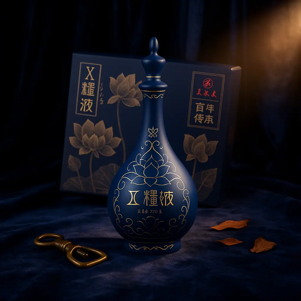 荷韵琼酿酒瓶与礼盒设计 2