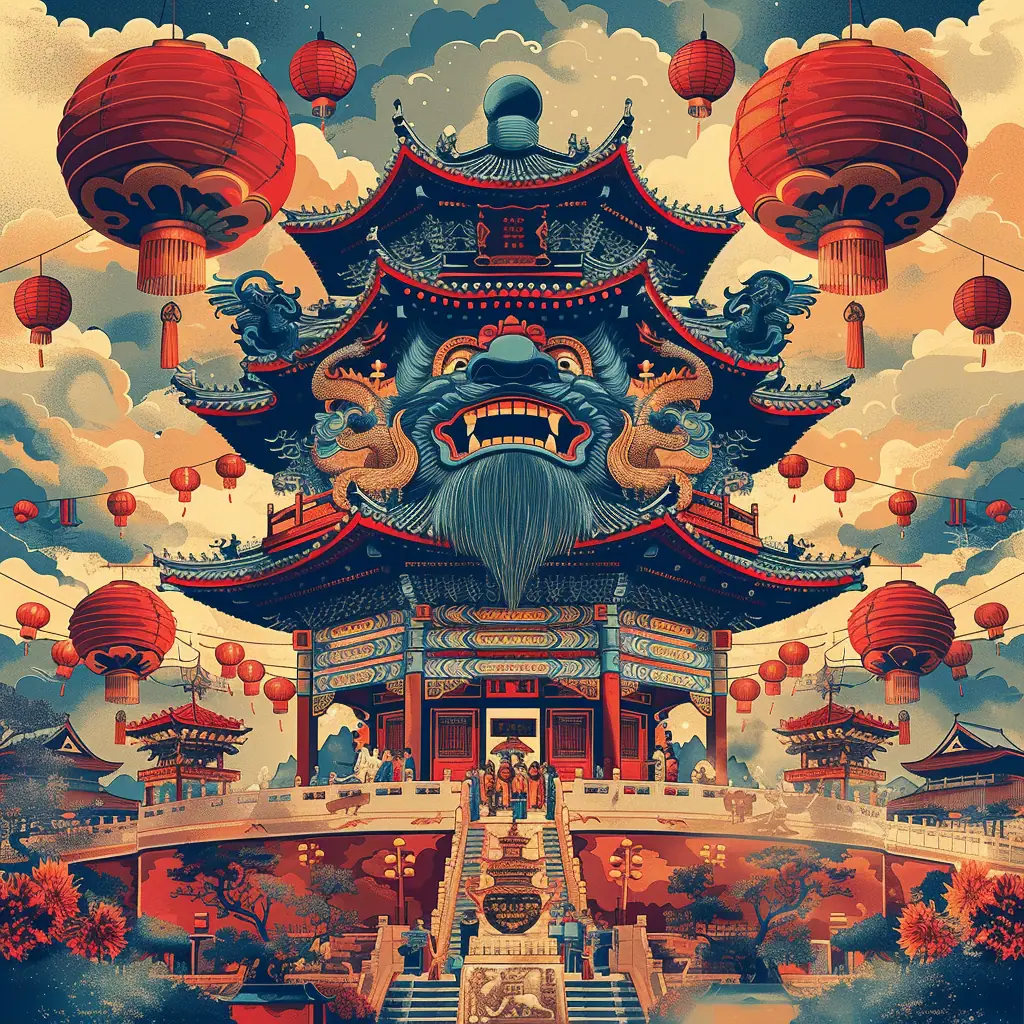 东方文化场景实验作品图 1
