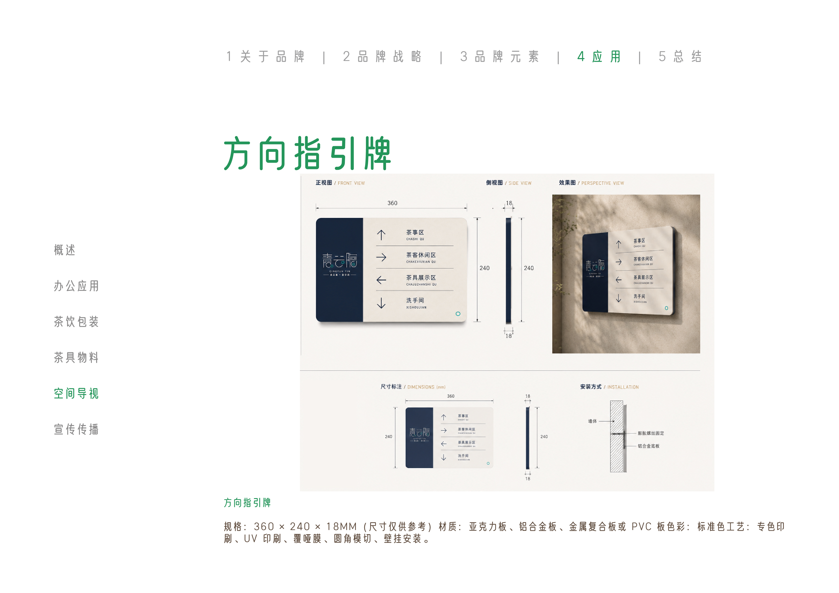 青云隐方向指引牌