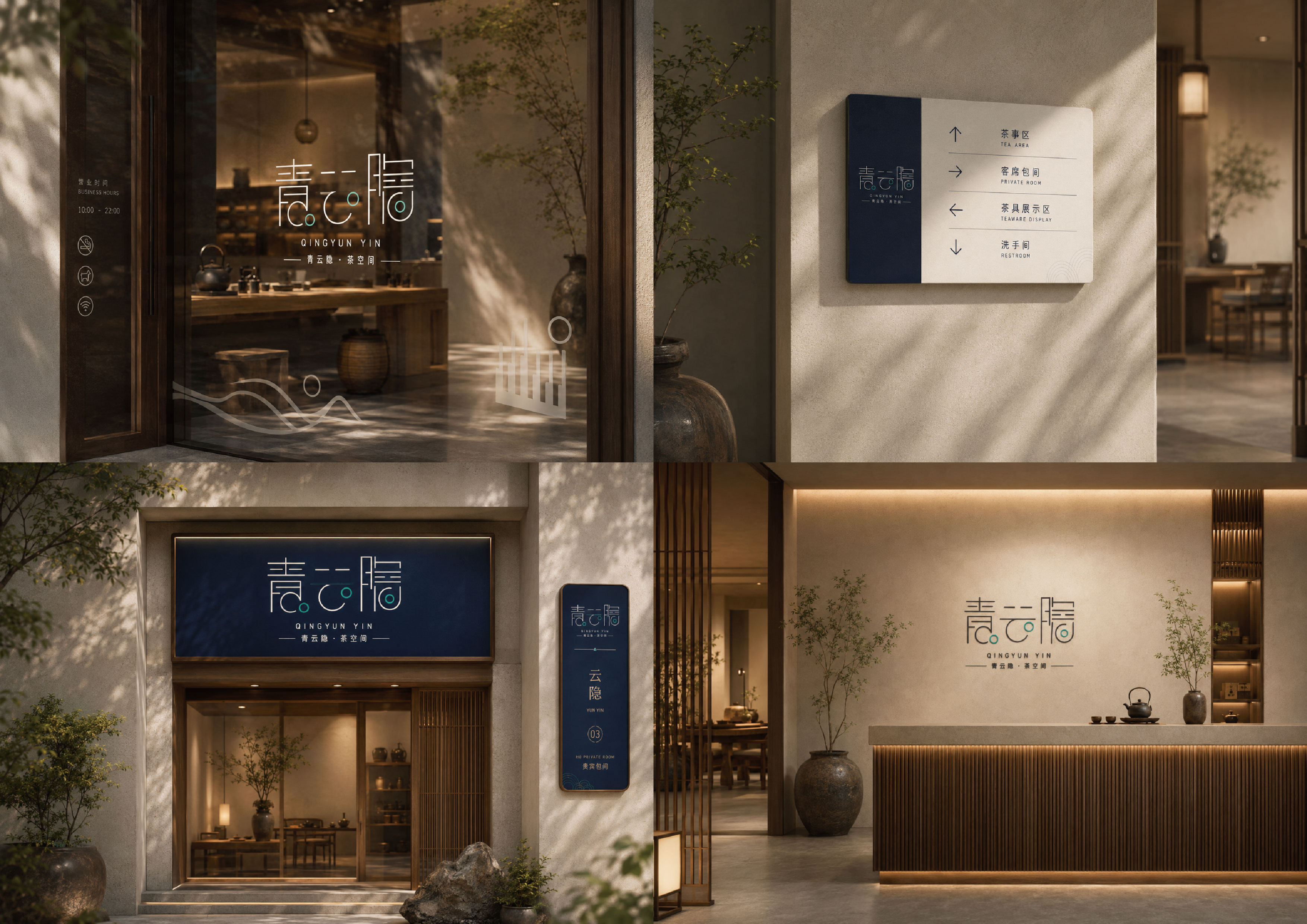 青云隐空间导视与门店展示