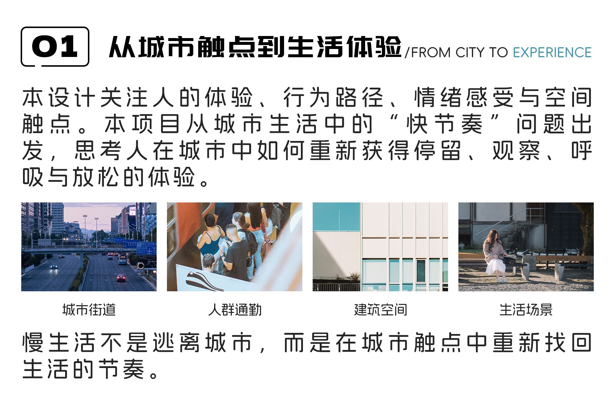 城市慢下来项目背景展板