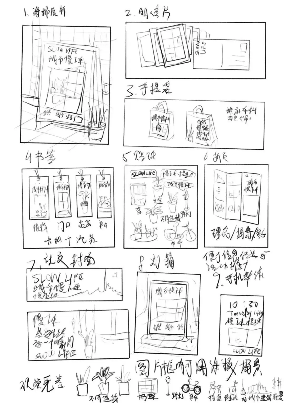 城市慢下来衍生品规划草图