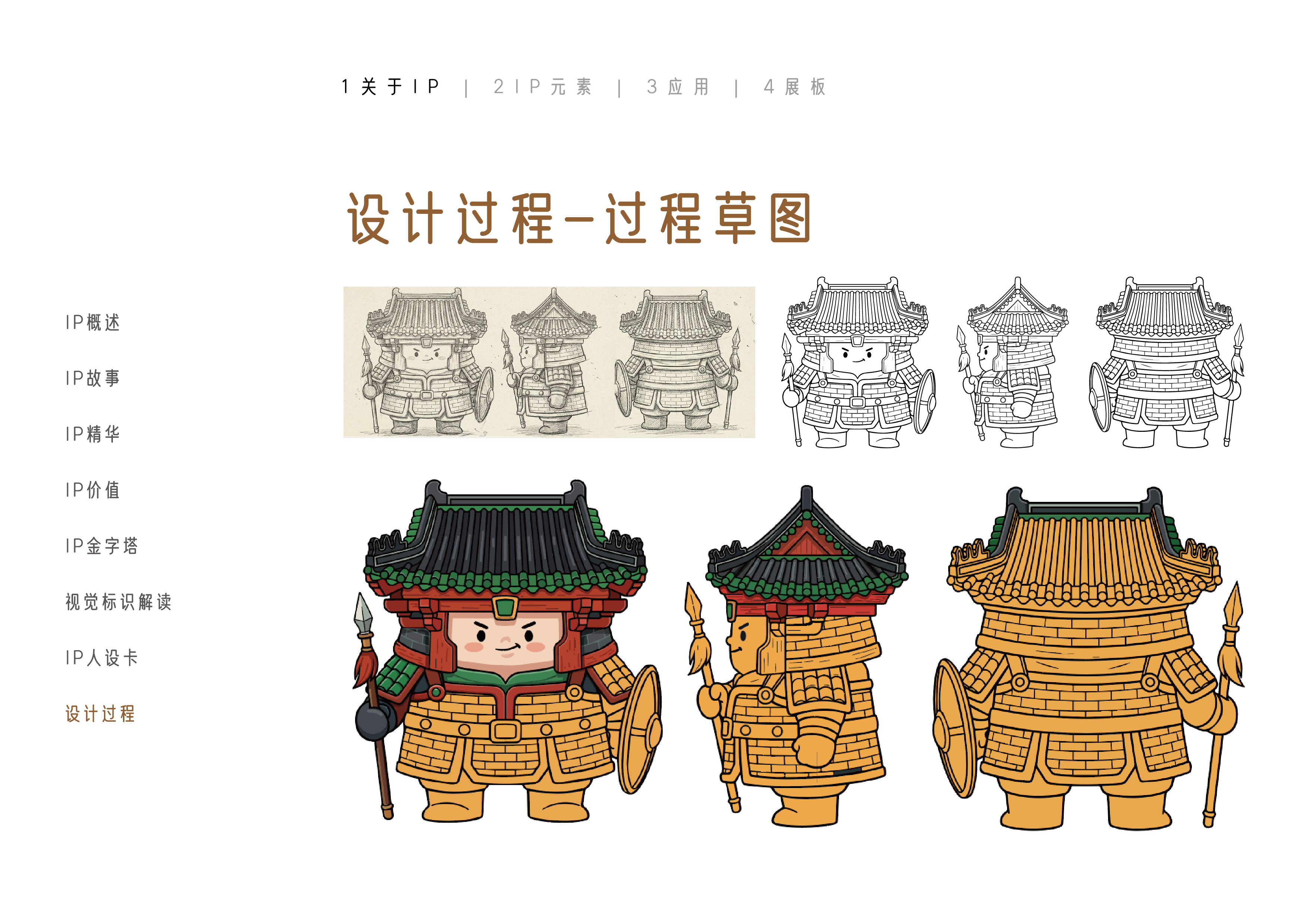 小铁军角色过程草图