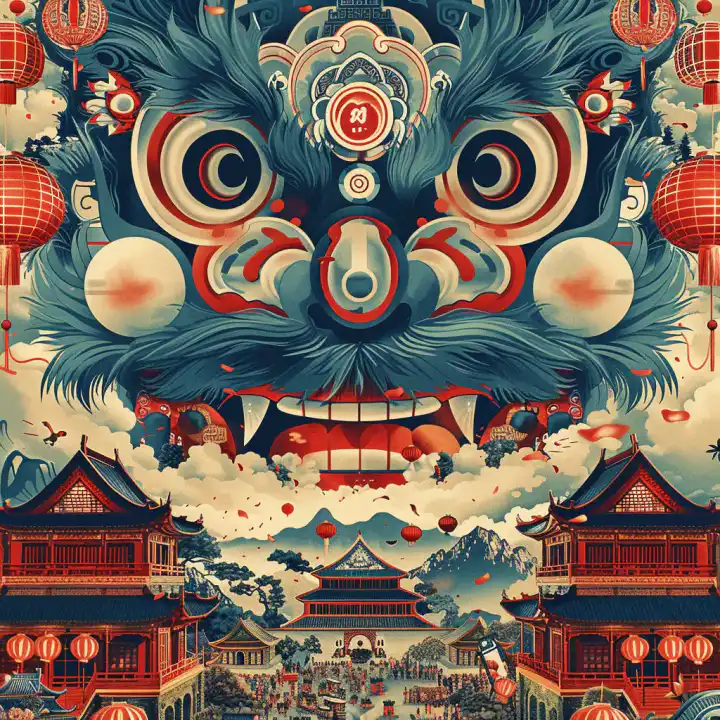 东方文化场景实验作品图 5
